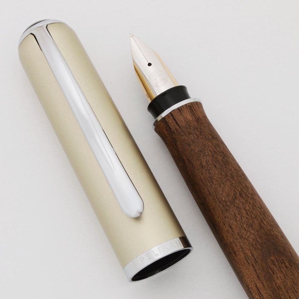 Pelikan 364 Epoch Fountain Pen - Nut Wood, Cartridge Fill, Medium